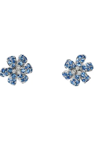 Gucci Pendientes con motivo floral y cristales