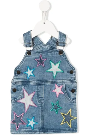 Stella McCartney Vestido estilo pichi con parche bordado