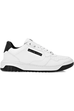 Philipp Plein Zapatillas bajas de piel de napa con letras