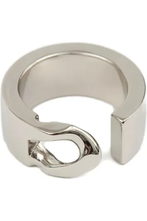 Maison Margiela Anillo Minimal de 3 mm con logo