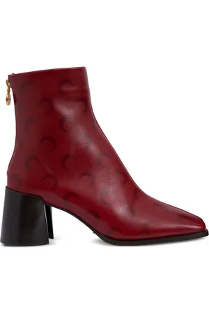 Marine Serre Botas con estampado Crescent Moon y tacón de 65 mm