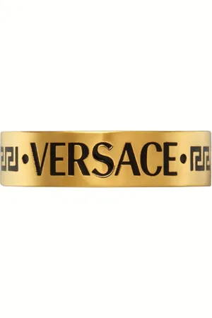 VERSACE Anillo con logo grabado