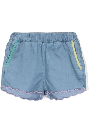 Stella McCartney Pantalones cortos festoneados