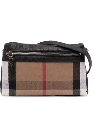 Burberry Bandolera Farley pequeña de lona con estampado House Check 2000-2017