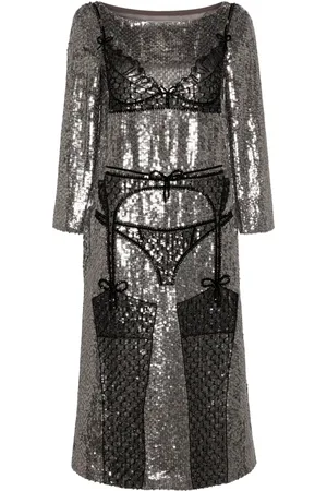 Wiederhoeft Vestido midi con lentejuelas