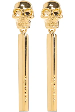 Alexander McQueen Pendientes Skull Bar