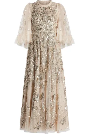 Needle & Thread Vestido midi con lentejuelas