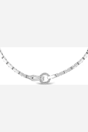 Cartier Collar Agrafe con colgante en oro blanco de 18 ct con diamantes 2010