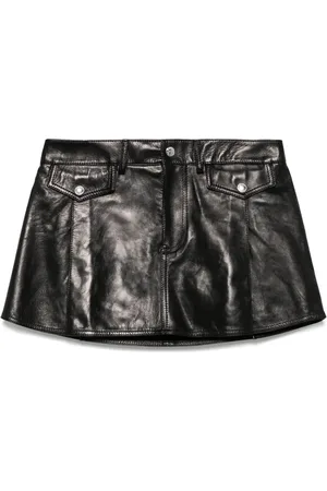 Alexander McQueen Minifalda de piel