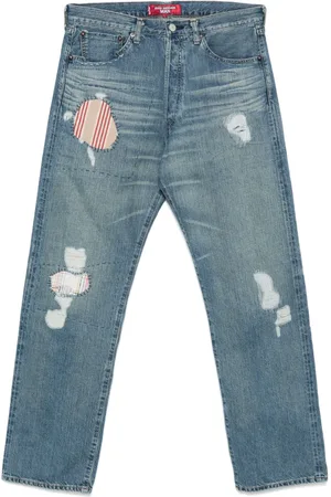 JUNYA WATANABE Vaqueros con detalle de parche