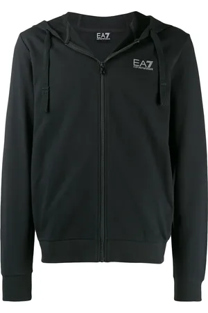 EA7 Chaqueta con capucha y logo estampado