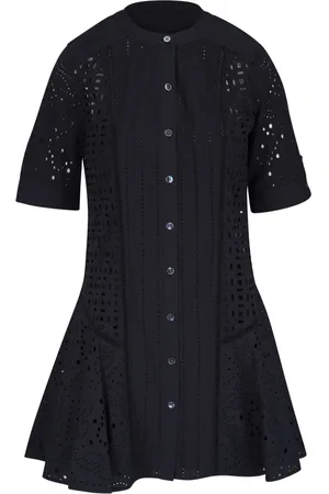 VERONICA BEARD Vestido camisero con detalle bordado