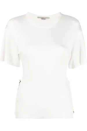 Stella McCartney Camiseta con detalle de eslabones
