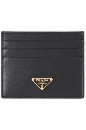 Prada Tarjetero con placa del logo