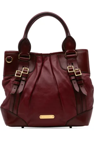 Burberry Bolso satchel Whipstitch Bridle mediano de piel de borrego 2000-2017