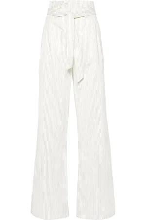 Max Mara Pantalones palazzo Xero a rayas diplomáticas