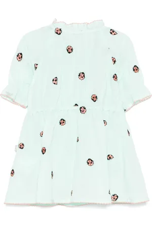 Stella McCartney Vestido con mariquita bordada