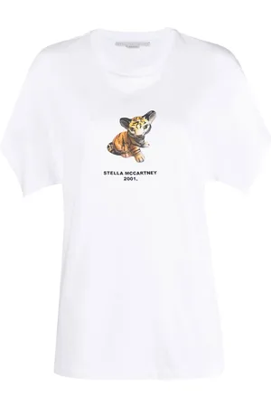 Stella McCartney Camiseta con estampado Tiger