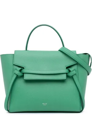 Céline Bolso satchel mini de piel de becerro granulada 2017
