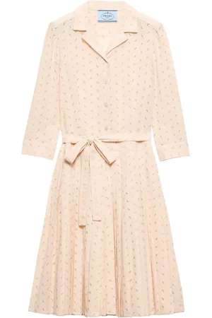 Prada Vestido midi de algodón