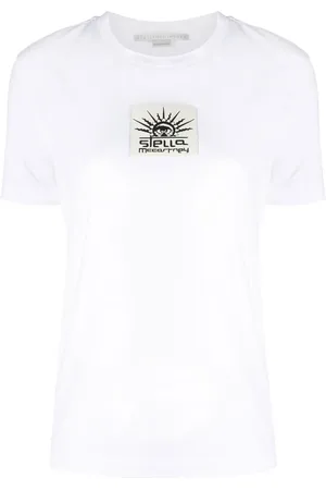 Stella McCartney Camiseta con parche del logo