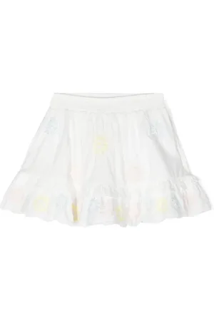 Stella McCartney Falda con volantes y bordado