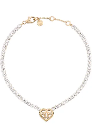 Philipp Plein Collar con apliques de corazón