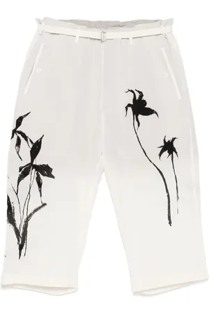 YOHJI YAMAMOTO Pantalones con estampado gráfico