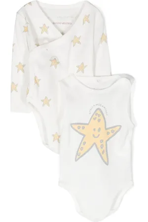 Stella McCartney Set de dos bodies con estampado de estrellas de mar