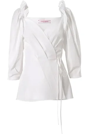 Carolina Herrera Top con cintura lazada