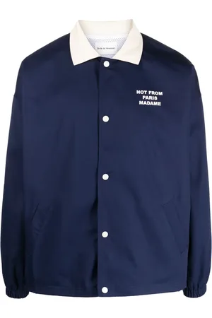 Drôle de Monsieur Chaqueta bomber con eslogan estampado