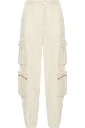 TRANSIT Pantalones cargo de seda