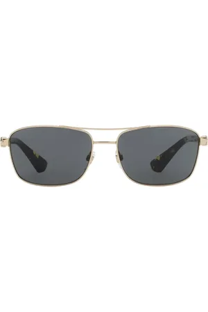Burberry Gafas de sol con montura rectamgular metalizada