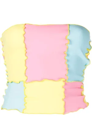 Sherris Top tipo bandeau con diseño color block