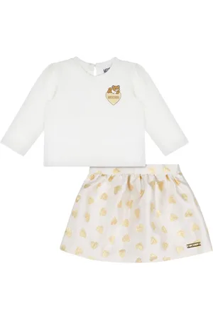Moschino Set con falda y motivo de corazón