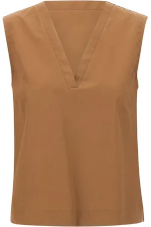 Kaos Top de algodón y popelina con cuello alto