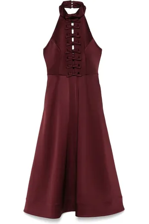 Rebecca Vallance Vestido midi Merlot
