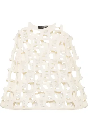 Comme des Garçons Sudadera con detalle de aberturas