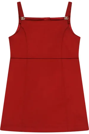 Dolce & Gabbana Vestido acampanado con placa del logo