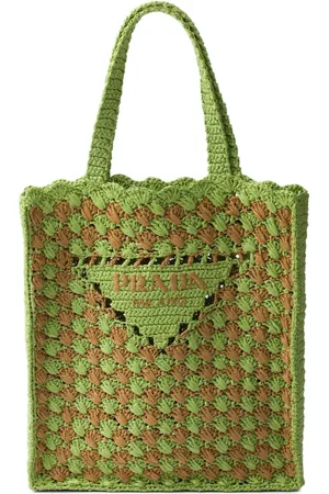 Prada Bolso shopper de ganchillo