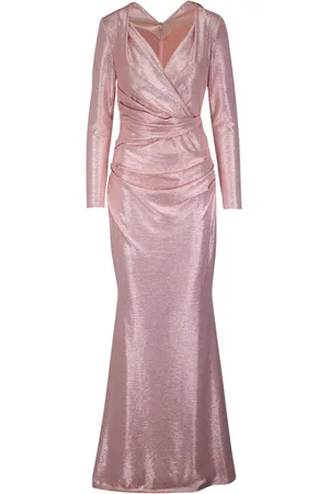 TALBOT RUNHOF Vestido de fiesta con cuello en V