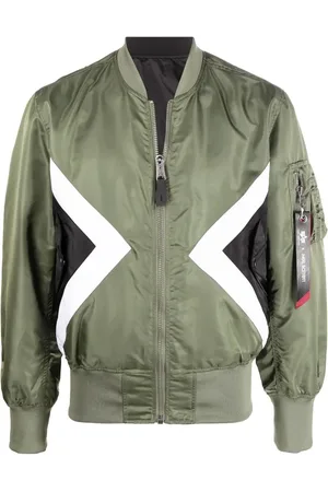 Alpha Industries Chaqueta bomber con panel en contraste