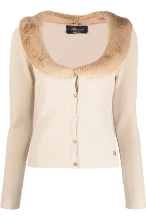 BLUMARINE Cárdigan de punto con cuello redondo