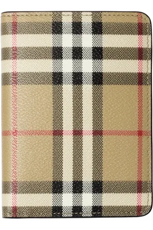 Burberry Funda para pasaporte a cuadros