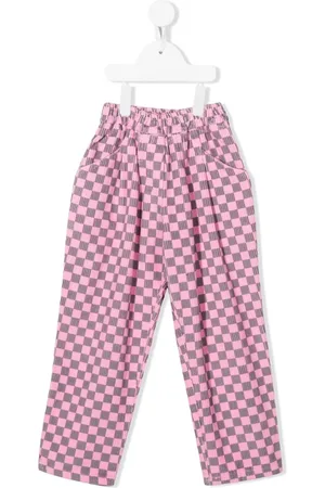 Weekend House Kids Pantalones rectos con motivo ajedrezado