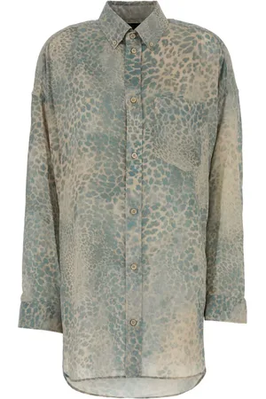 Balenciaga Camisa oversize Leo con efecto lavado