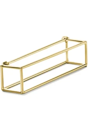 SHIHARA Pendiente Rectangle en oro amarillo de 18kt