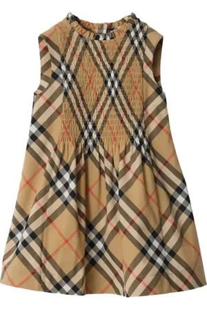 Burberry Vestido de popelina a cuadros