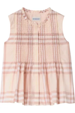 Burberry Camisa de algodón a cuadros
