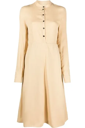 Jil Sander Vestido midi sin cuello